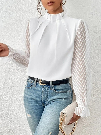 Elegant Långärmad Topp För Kvinnor | Ideal för avslappnade dagar