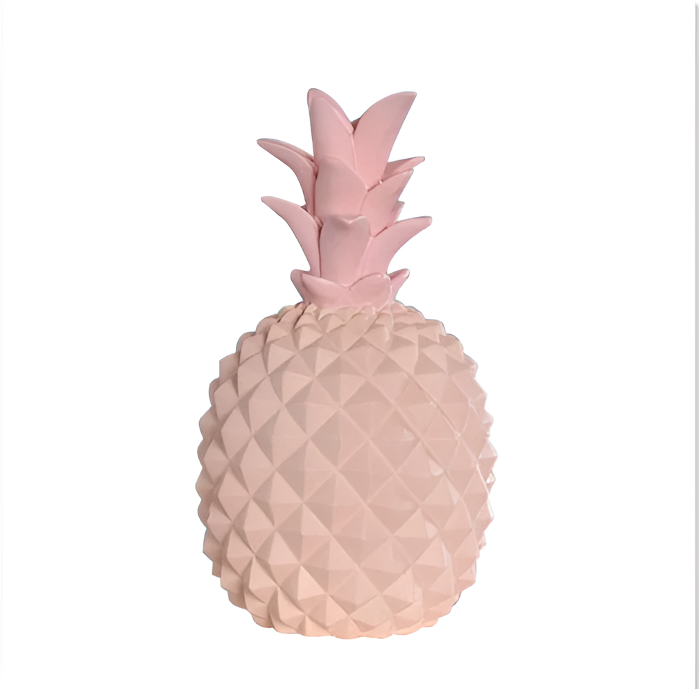 SavannaVault | Livlig Sparbössa, Harts Ananas Myntbox, Perfekt För Heminredning