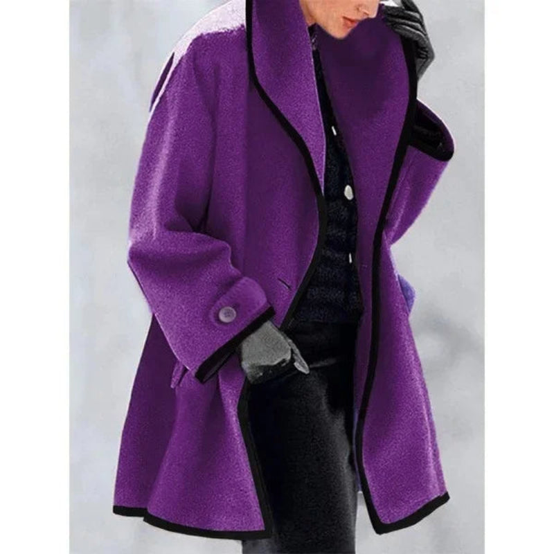 Elegant Dubbelknäppt Vinter Trenchcoat för Kvinnor | Perfekt för Vinter och Höst