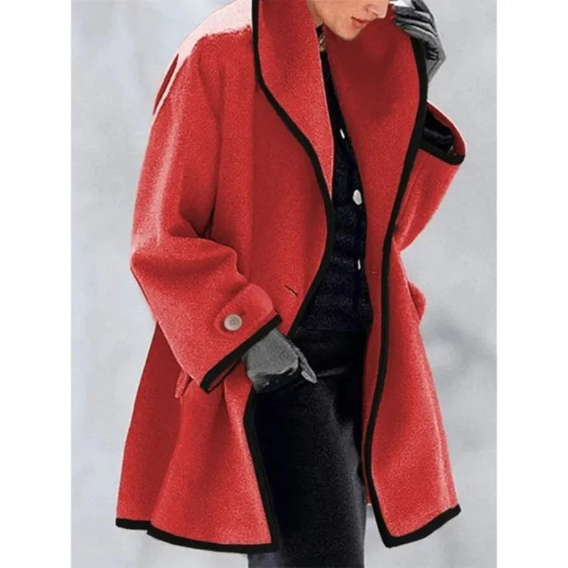 Elegant Dubbelknäppt Vinter Trenchcoat för Kvinnor | Perfekt för Vinter och Höst