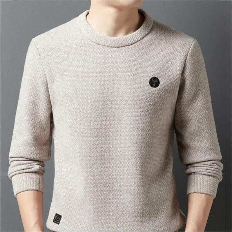 Mjuk Tröja med Fleece Foder för Herr | Perfekt för Höst/Vinter