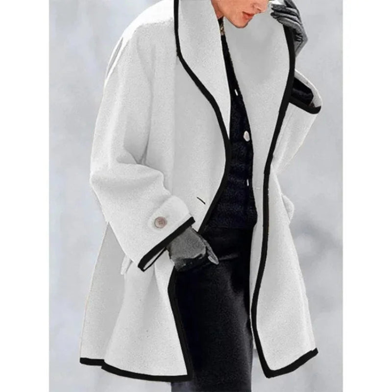 Elegant Dubbelknäppt Vinter Trenchcoat för Kvinnor | Perfekt för Vinter och Höst